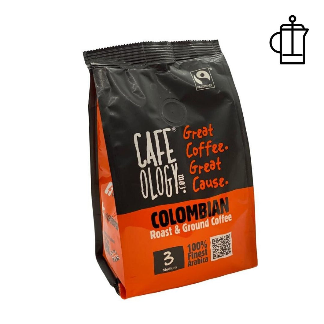 Cafeology Fairtrade Colombian Ground Coffee 227g