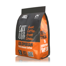 Colombian Fresh Ground Coffee Bag 227g. Fairtrade Logo